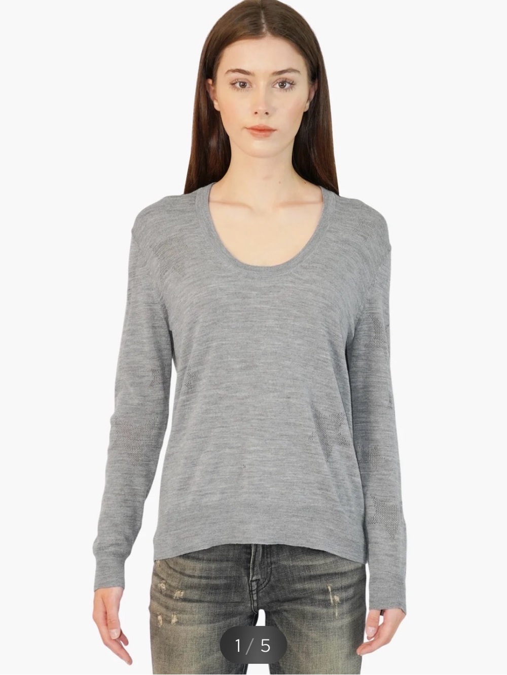 ZADIG & VOLTAIRE
Rina Star wool. Sweater size. S gray color